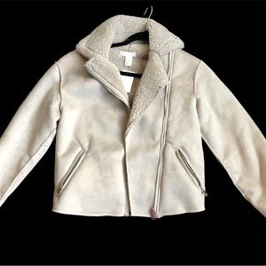 H&M juniors size 0 zip up jacket waist length NWT